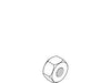 KOHLER Nut, Hex, .313 -24