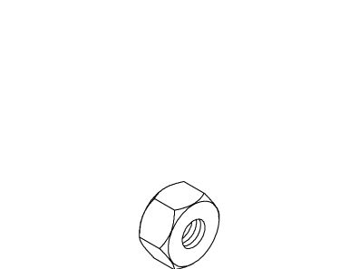 KOHLER Nut, Hex, .313 -24