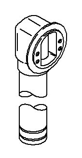 KOHLER Elbow & Tube Sa, Overflow, 1.5"