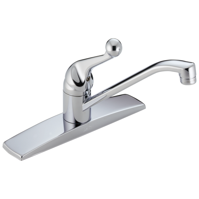 Delta 134 / 100 / 300 / 400 Series 100LF Single Handle Kitchen Faucet - Chrome