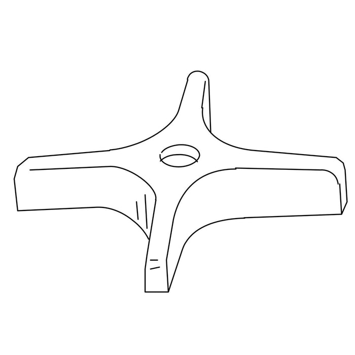 KOHLER K-1020053-C Handle, 4 Arm Cold