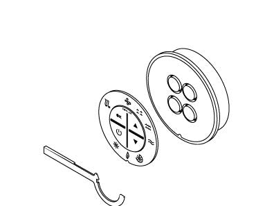 KOHLER K-1020678-L RIVERBATH(r) WITHOUT LIGHTS COVER/CB ASSEMBLY