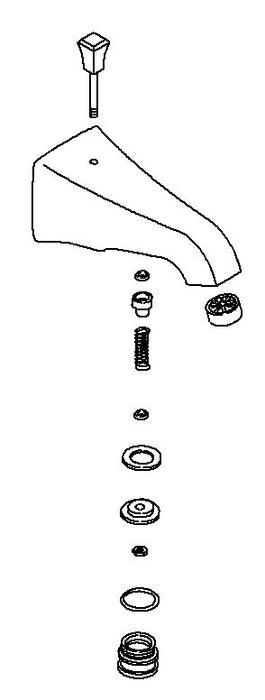 KOHLER Spout Kit, Div