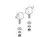 KOHLER Check Hinge Toilet Seat Hinge Pack