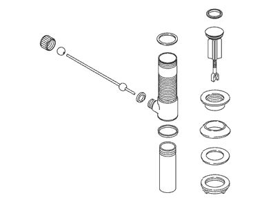 KOHLER Premier Drain W/O Overflow, Exposed