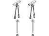 KOHLER HOLLOW WALL HARDWARE KIT