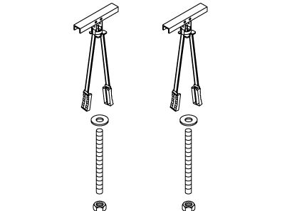 KOHLER HOLLOW WALL HARDWARE KIT