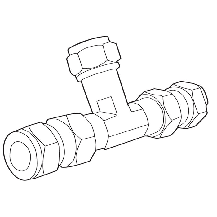 Moen Commercial 104425 Mixing tee with check valves