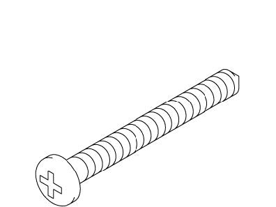 KOHLER K-1048208-R Screw, 8-18 X .50" Cr Pan Hd Tap S
