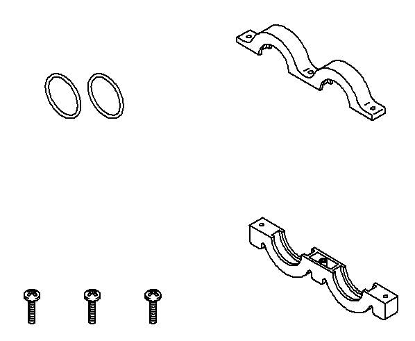 KOHLER INLET SADDLE CLAMP KIT