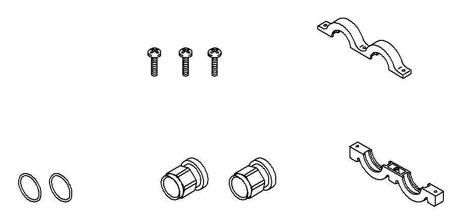 KOHLER INLET ADAPTERS 3/4 NPT KIT