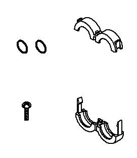 KOHLER OUTLET SADDLE CLAMP KIT