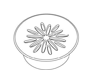 KOHLER Trim Ring, Grid Drain