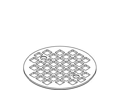 KOHLER Strainer Plate Round