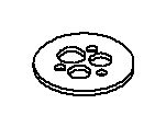 KOHLER Plate, Hold Down