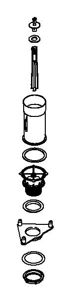 KOHLER FLUSH VALVE KIT, 1.28