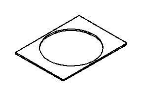 KOHLER Gasket, Drain Flange Insert