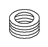 KOHLER Gasket, Drain Spiral, Brass Pipe