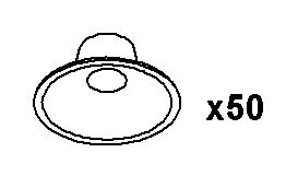 KOHLER Service Kit, Suction Cups