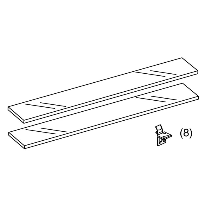 KOHLER Kit, 35" Large Shelf With L Clips