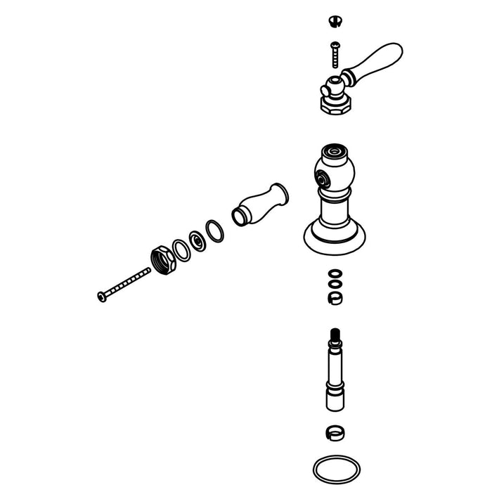 KOHLER Lever Handle Assembly Kit, Bridge