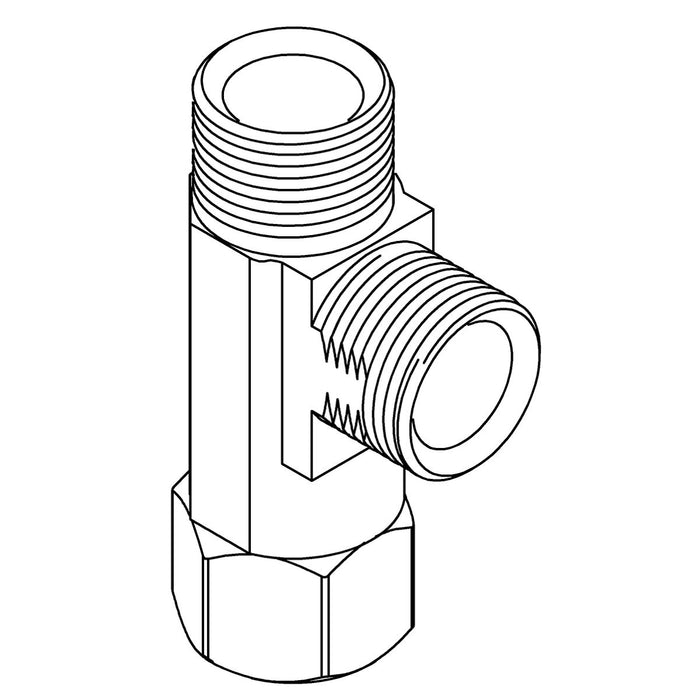 KOHLER Tee, Brass, 3/8 Compression