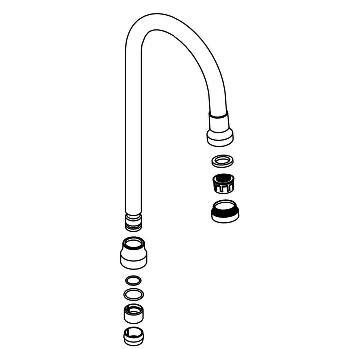 KOHLER Spout Assembly,Gooseneck Kit-Regular