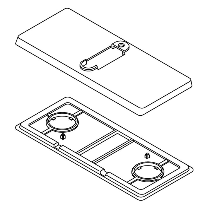KOHLER Escutcheon, 3-Hole, Kit