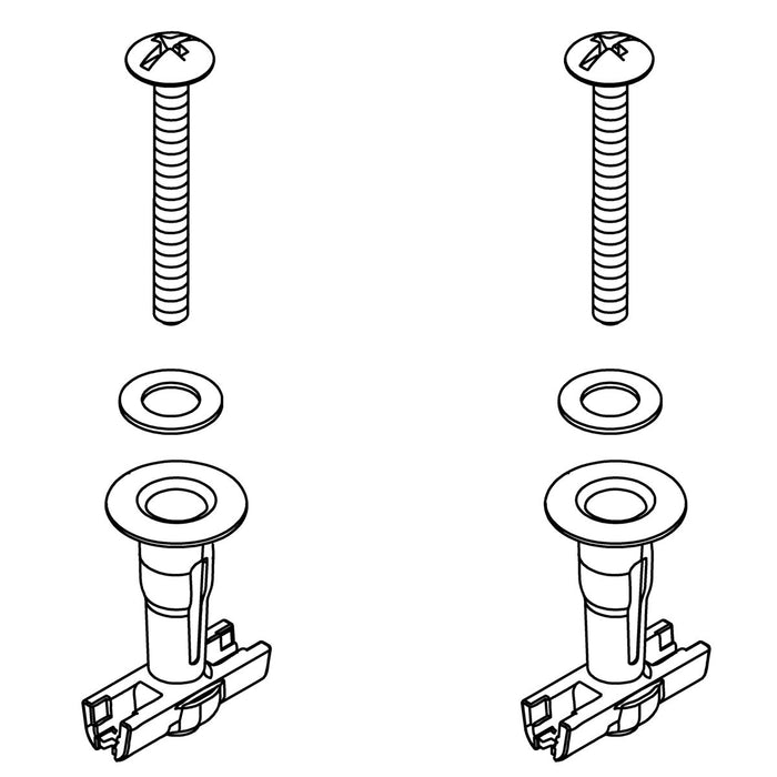 KOHLER Washers- Top Mount Bumper Hardware Kit