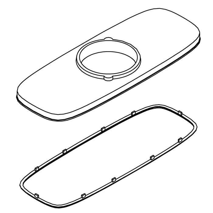 KOHLER Kit, Three Hole Escutcheon