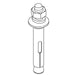 KOHLER Expansion Screw, Concrete Use