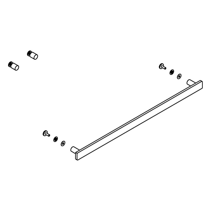 KOHLER K-1505006-02 Towel Bar & 2 Knob Kit