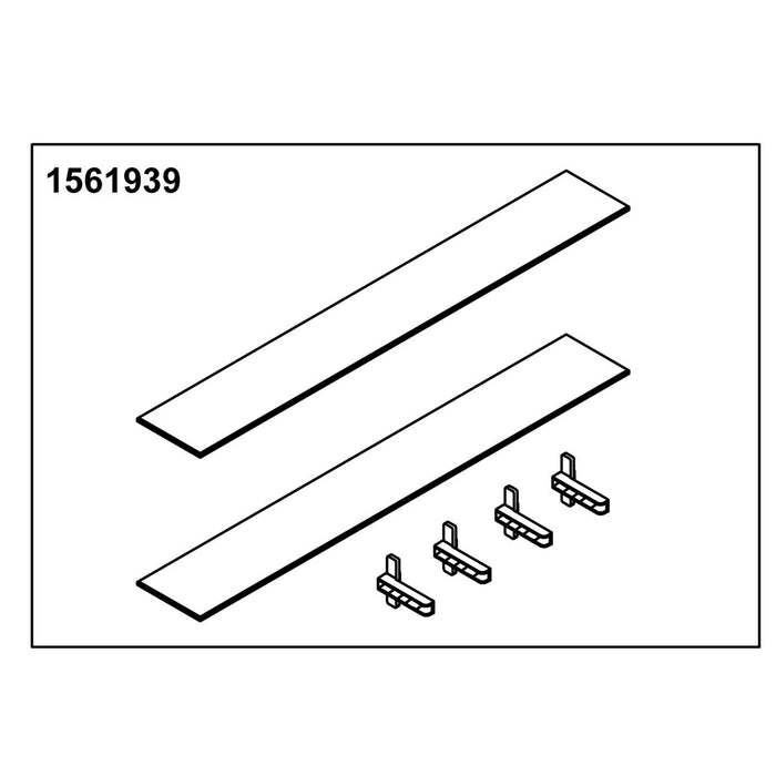 KOHLER Glass Shelf 35" (2 Shelf 4 Holders)