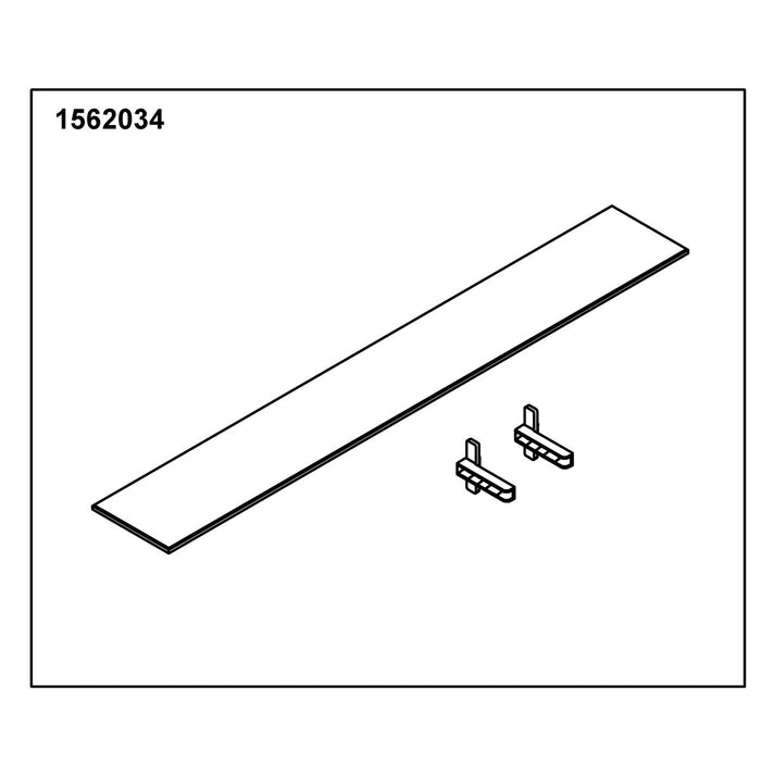 KOHLER Glass Shelf 25" Opp (1 Shelf 2 Holders)