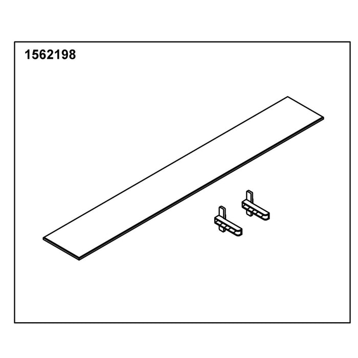 KOHLER Glass Shelf 25" Good (1 Shelf 2 Holders)