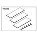 KOHLER Glass Shelf 15" Good (3 Shelf 6 Holders)