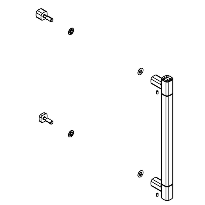 KOHLER Handle Kit Bypass, 5/16 Glass