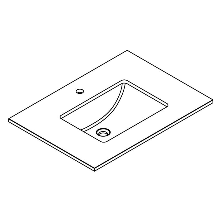 KOHLER 31 Quartz Vanity Top And Sink Kit