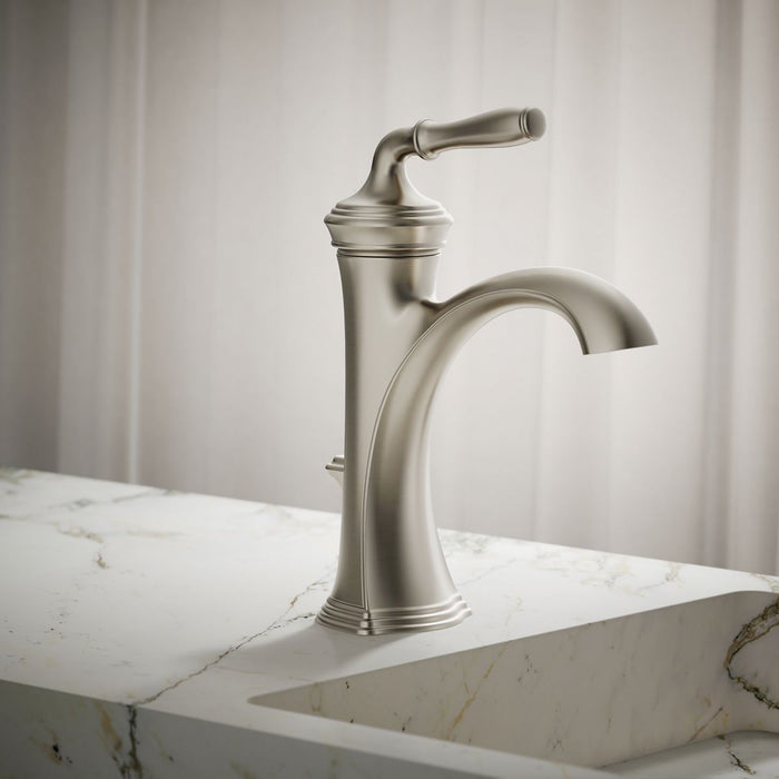 Vibrant Brushed Nickel - Shows close up detail of product in room