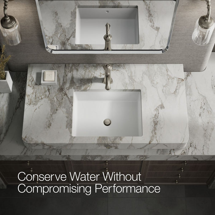 Vibrant Brushed Nickel - View of products in room from above