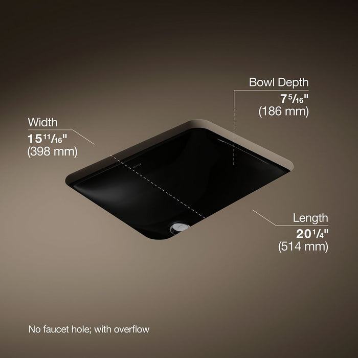 Black Black - 3/4 view of product with dimensions