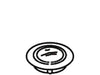 KOHLER Charcoal Plug Button, Cold