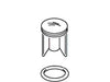 KOHLER Stopper, Tub Drain