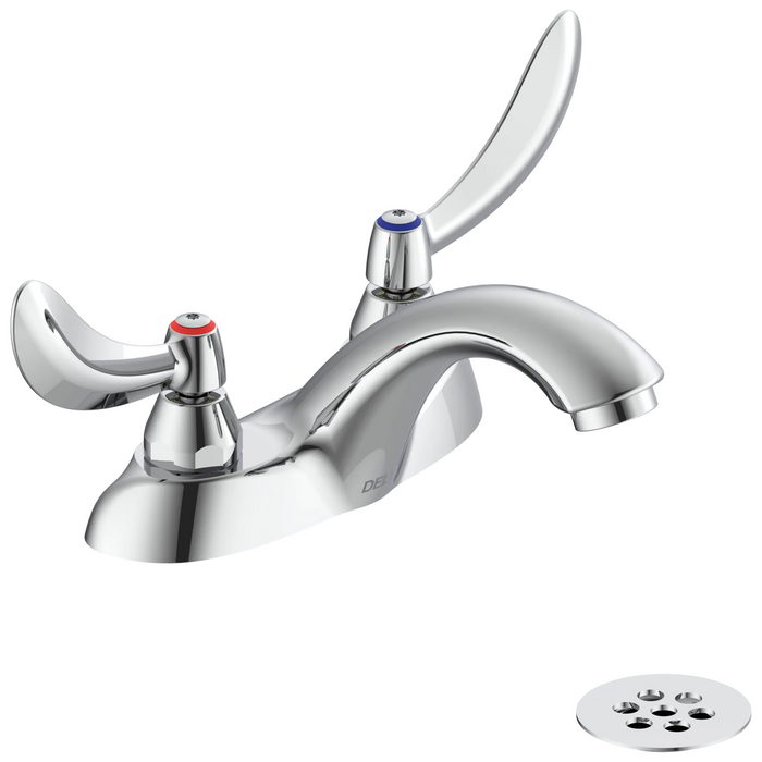 Commercial 21C 21C424 Two Handle Centerset Lavatory Faucet with Grid Strainer
