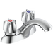 Two Handle Centerset Lavatory Faucet - Less Pop-Up