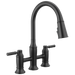 Delta Renaldi 2384L Two Handle Pull-Down Bridge Kitchen Faucet