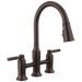 Delta Renaldi 2384L Two Handle Pull-Down Bridge Kitchen Faucet