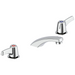Two Handle Widespread Bathroom Faucet - Less Pop-Up