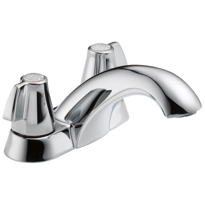 Delta Classic 2500LF Two Handle Centerset Bathroom Faucet - Chrome