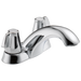 Delta Classic 2500LF Two Handle Centerset Bathroom Faucet - Chrome